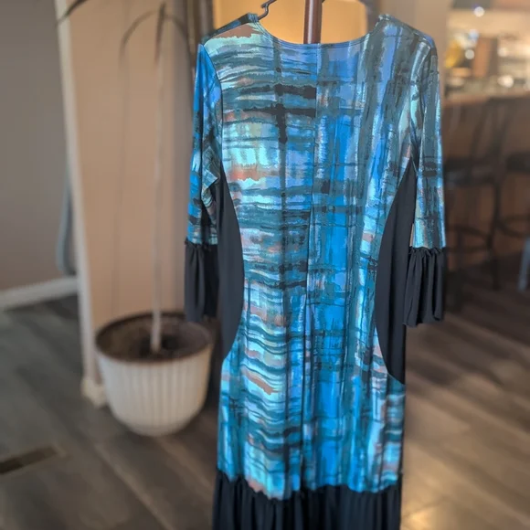 Blue And Green Plaid Zadie B's Dress - Picture 4 of 4